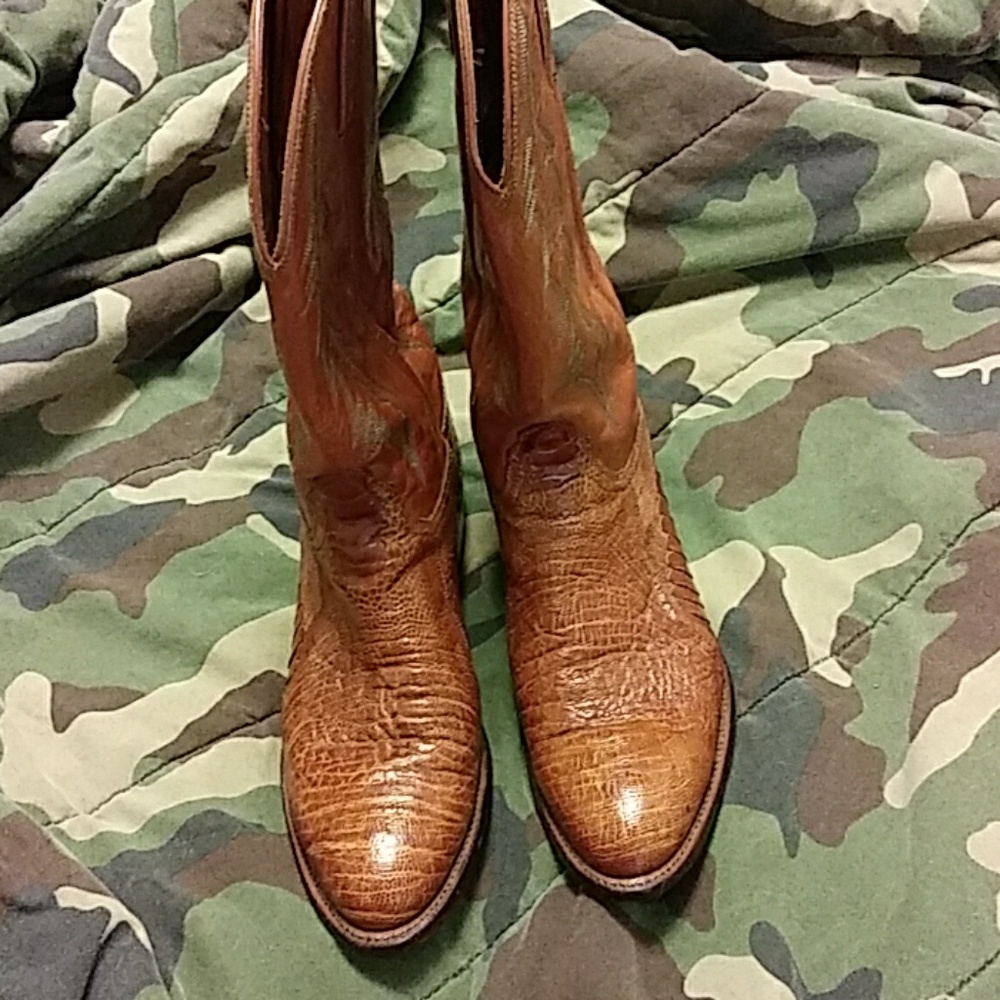 Luchese lizard mens Western boots